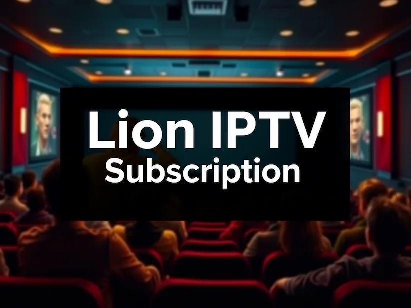 جمهور في قاعة يشاهدون اشتراك lion tv